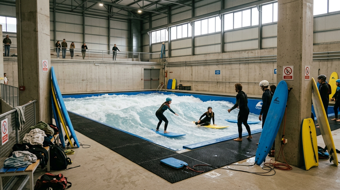 Session de Surf Indoor en Groupe - Niveau Débutant à Madrid