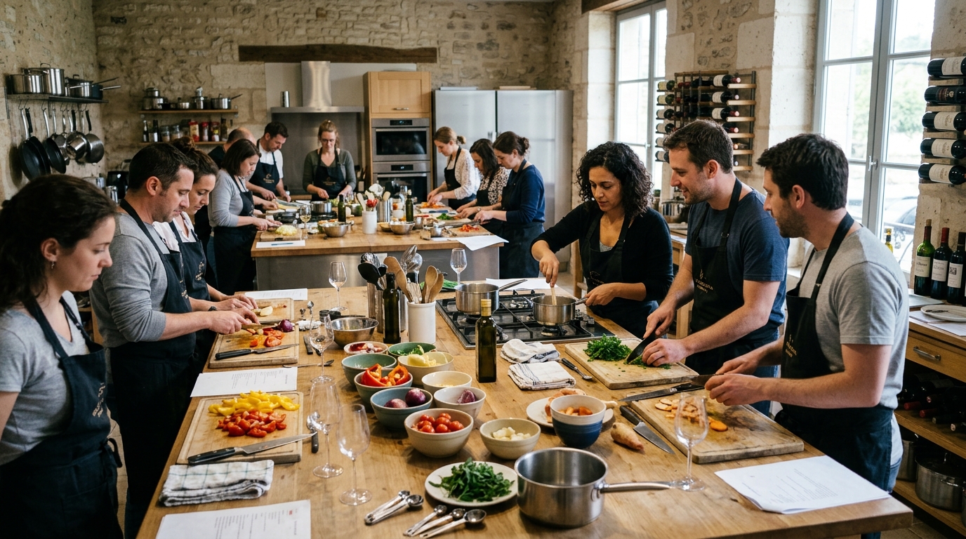 Hands-On Team Cooking Workshop Bordeaux