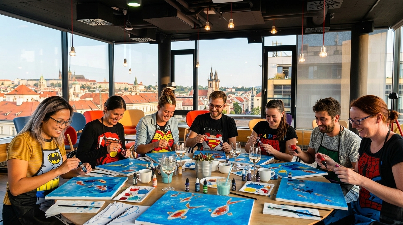 Alcohol Ink Art Workshop Prague