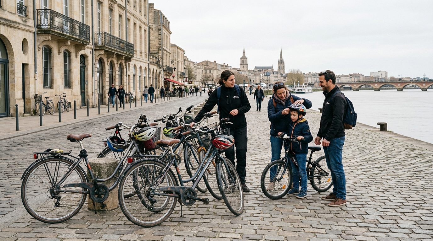 Family-Friendly Private Bike Tour Bordeaux