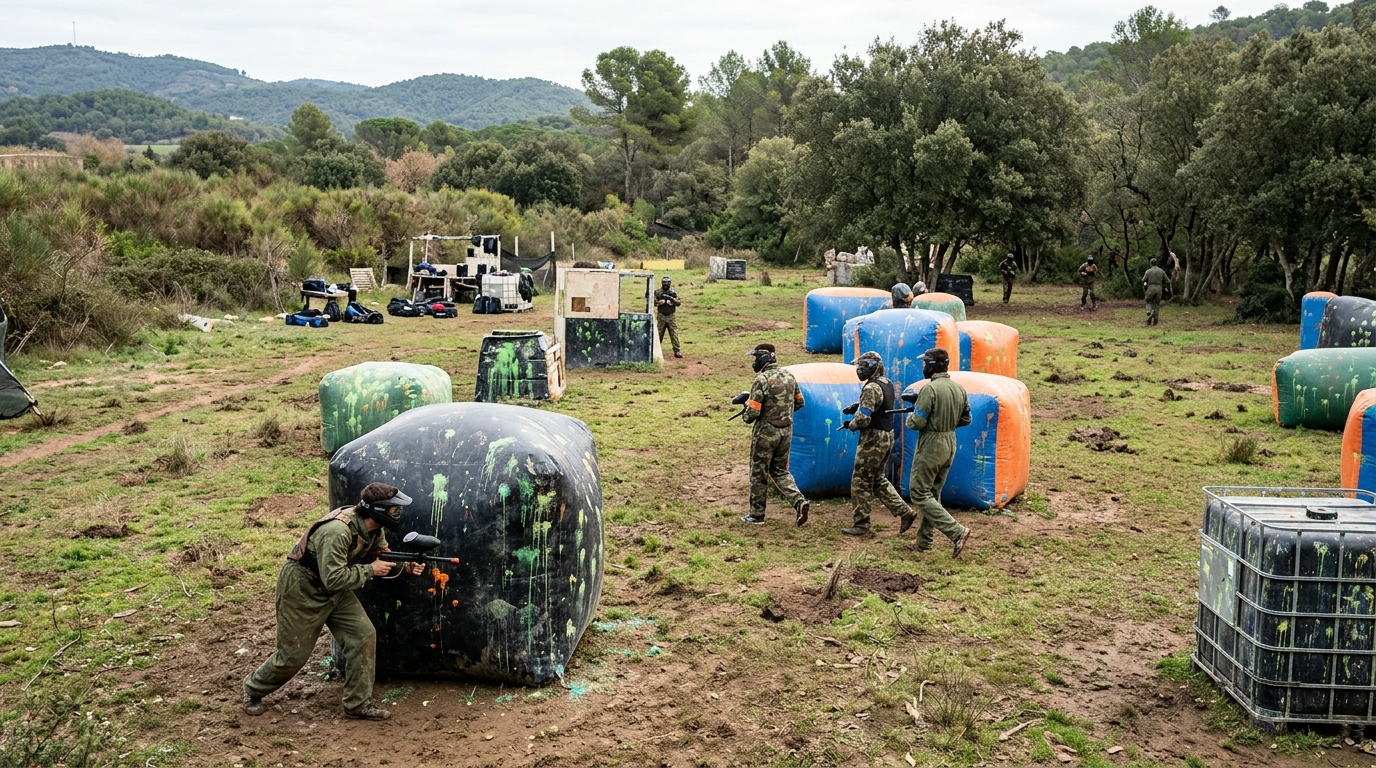Paintball für Erwachsene – Ganztägiges Erlebnis in Barcelona