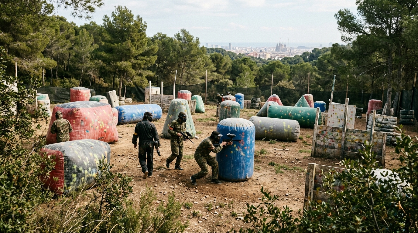 Outdoor Paintball Challenge Barcelona