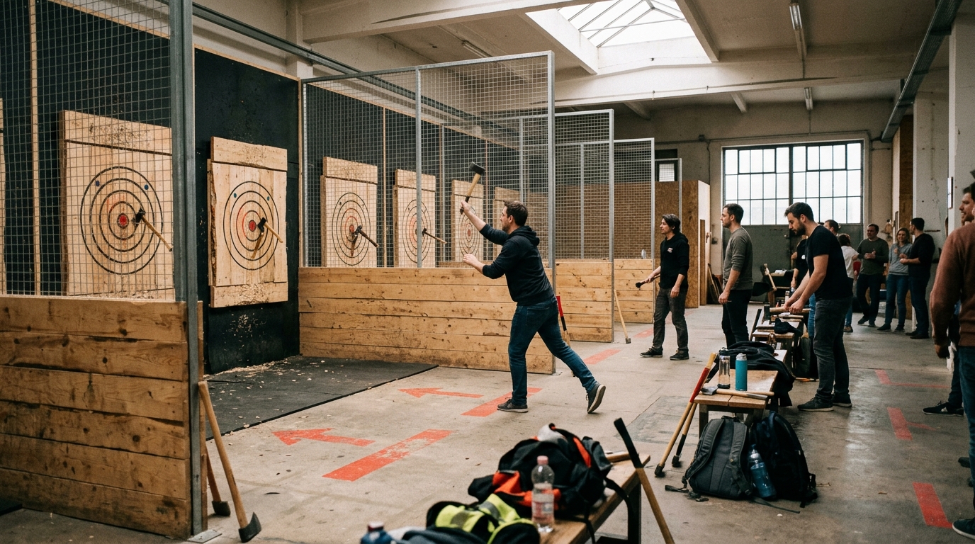 Axe Throwing & Outdoor Challenge Day Vienna