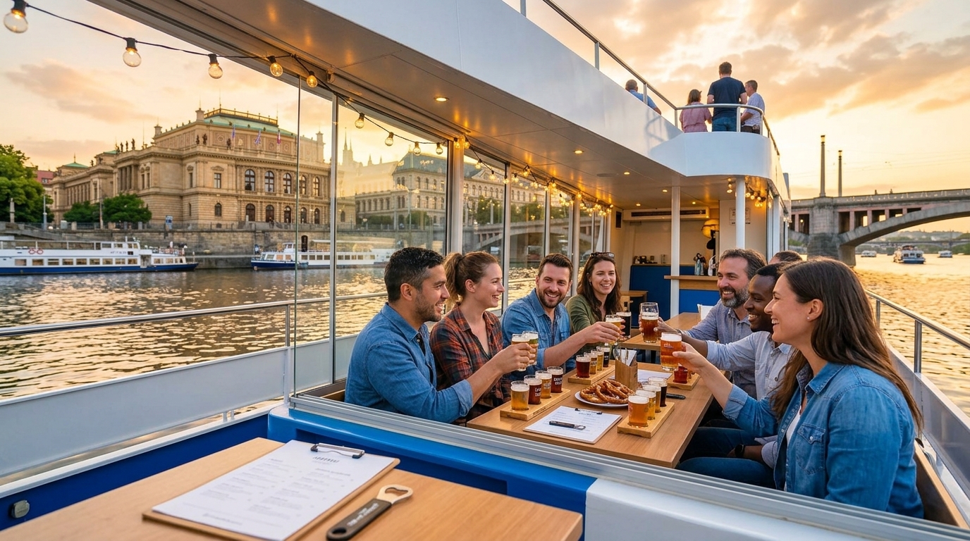 Beer Tasting and Boat Cruise Prague