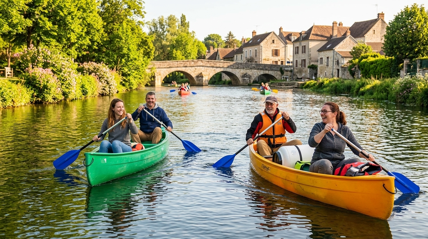 Loing River Canoe-Kayak for Groups in Paris