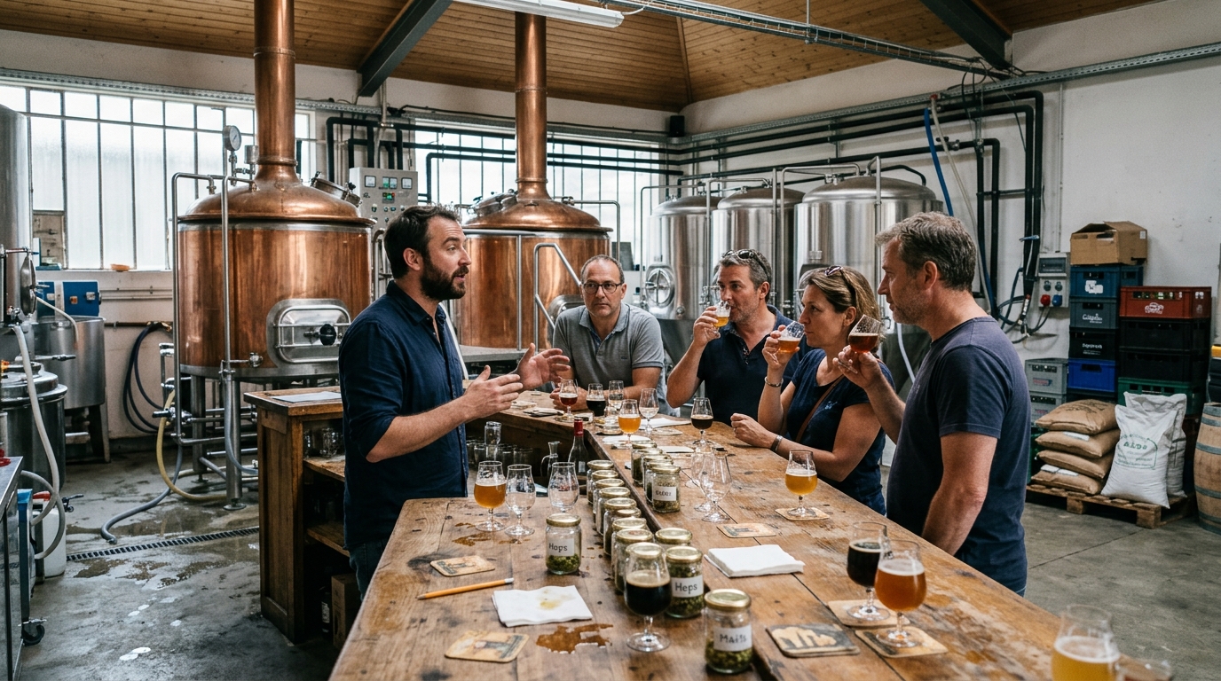 Guided Brewery Visit with Craft Beer Tasting Bordeaux