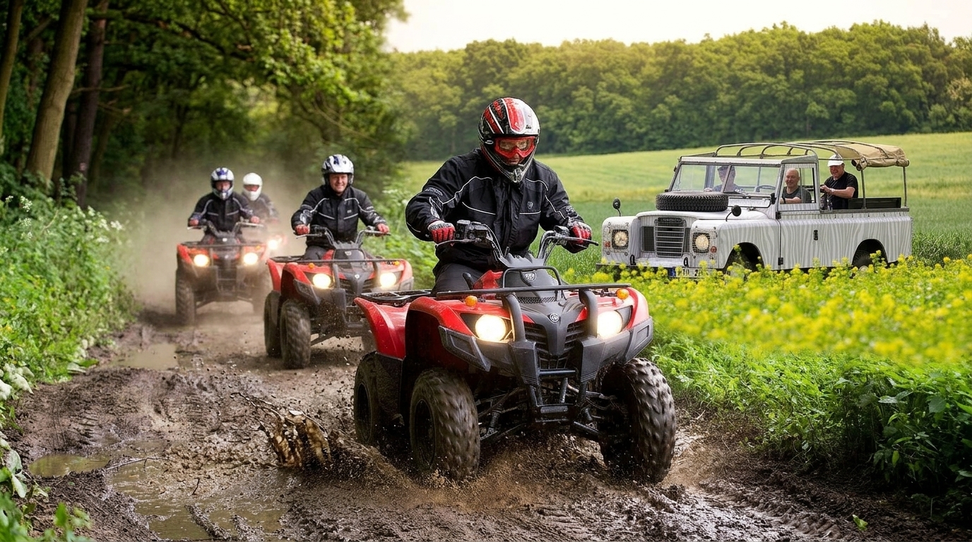 4x4 and Quad Bike Off-Road Experience for Two Prague