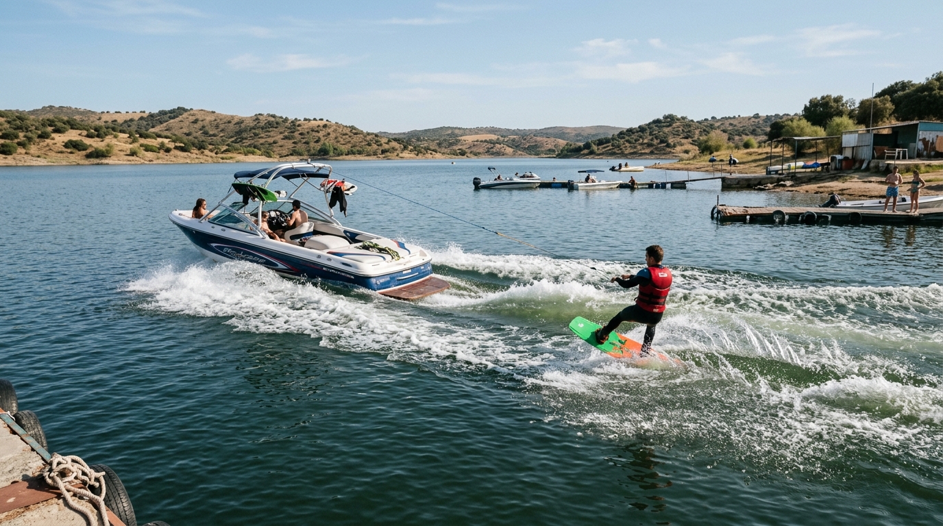 Session de wakeboard en bateau - 2 heures Madrid