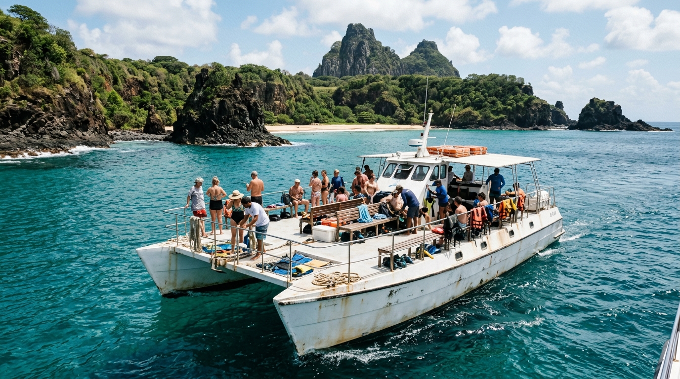 Catamaran to Sancho Fernando de Noronha