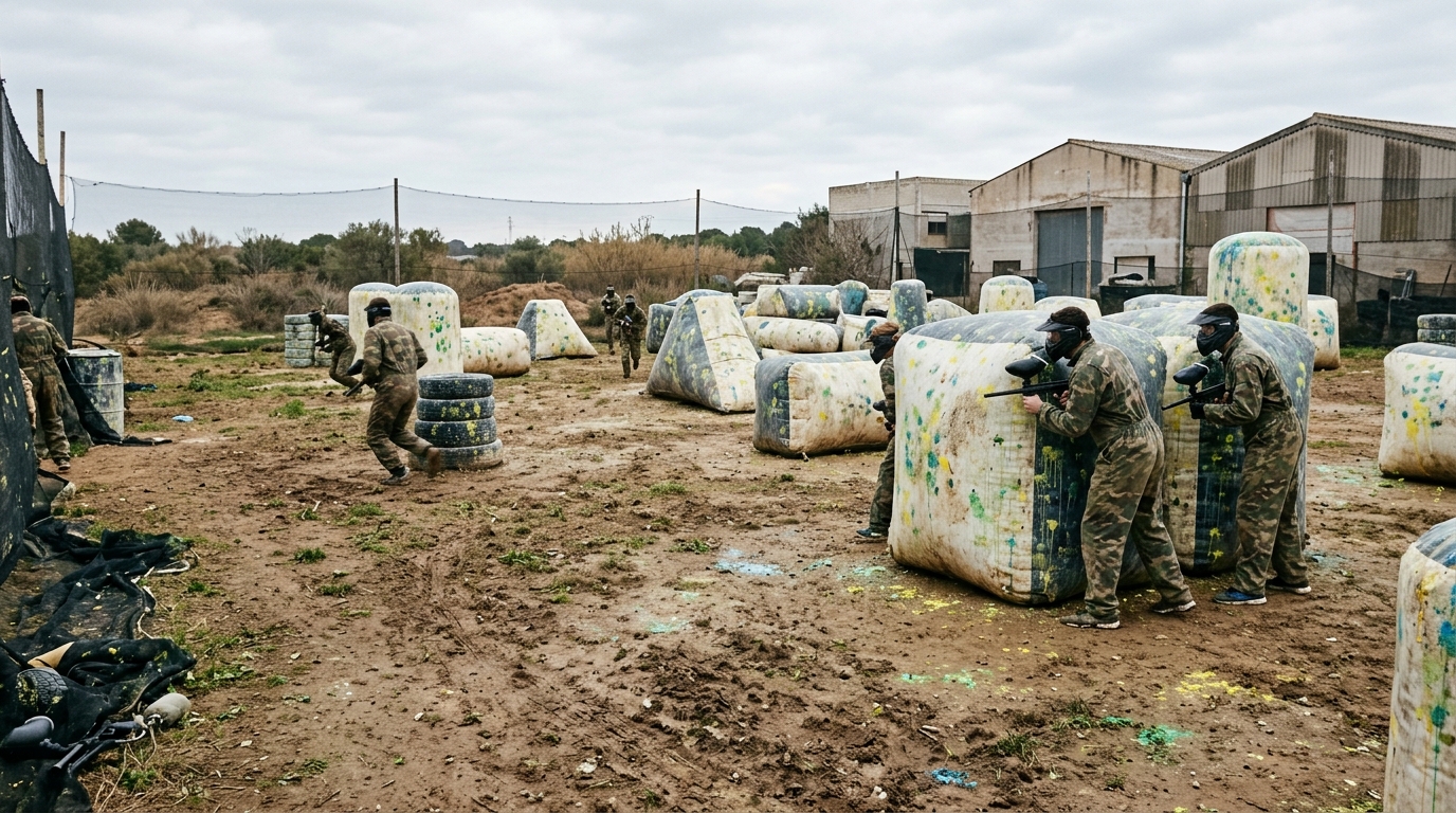 Sesión completa de paintball en Barcelona