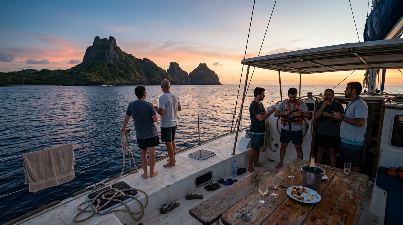 Sunset VIP Boat Trip Fernando de Noronha