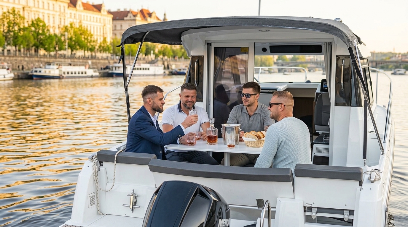 Private Pontoon Boat Cruise Prague