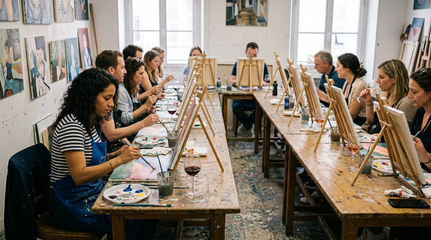 Paint and Sip Workshop Nice