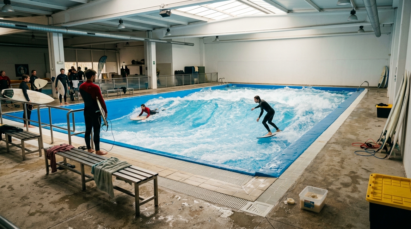 Sesión de Surf en Ola Estática en Grupo - Nivel Intermedio/Profesional en Madrid