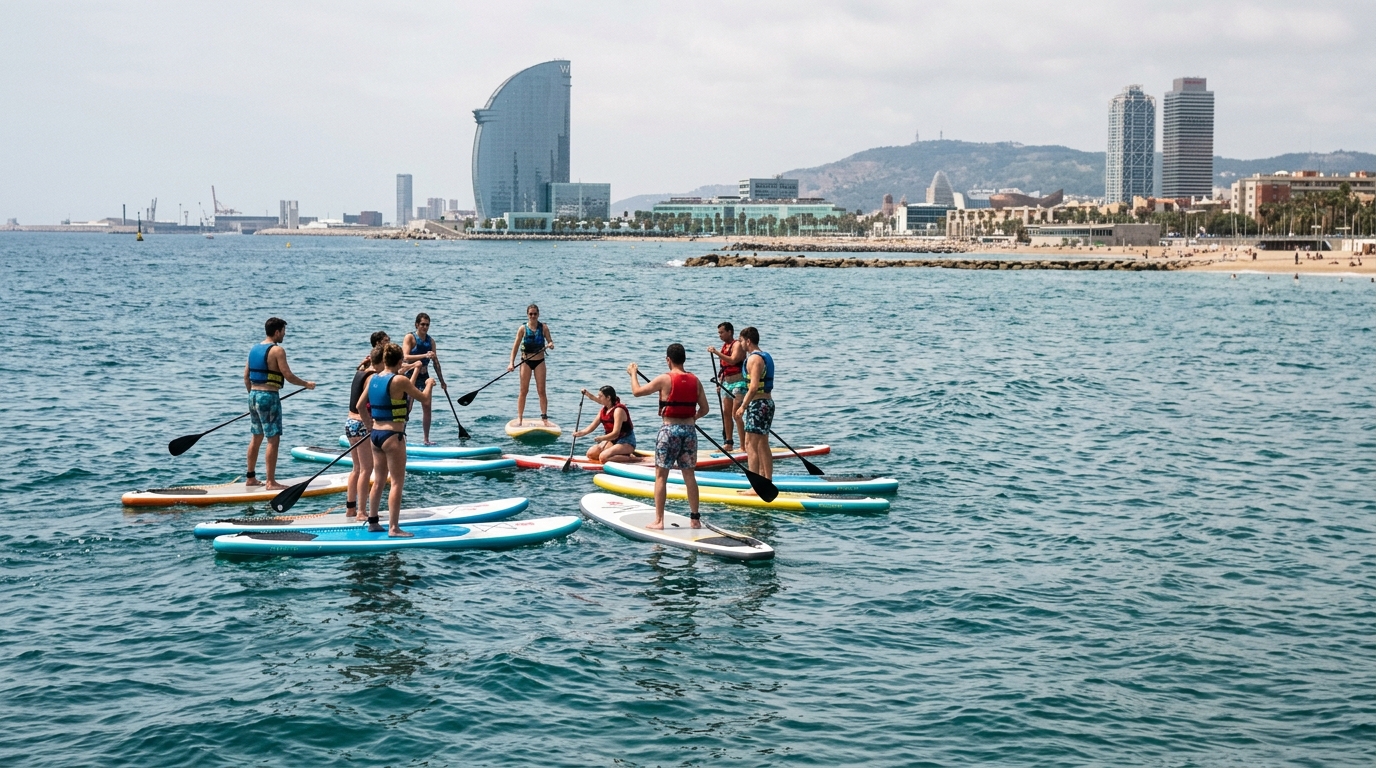 SUP Paddleboard Team Building Barcelona