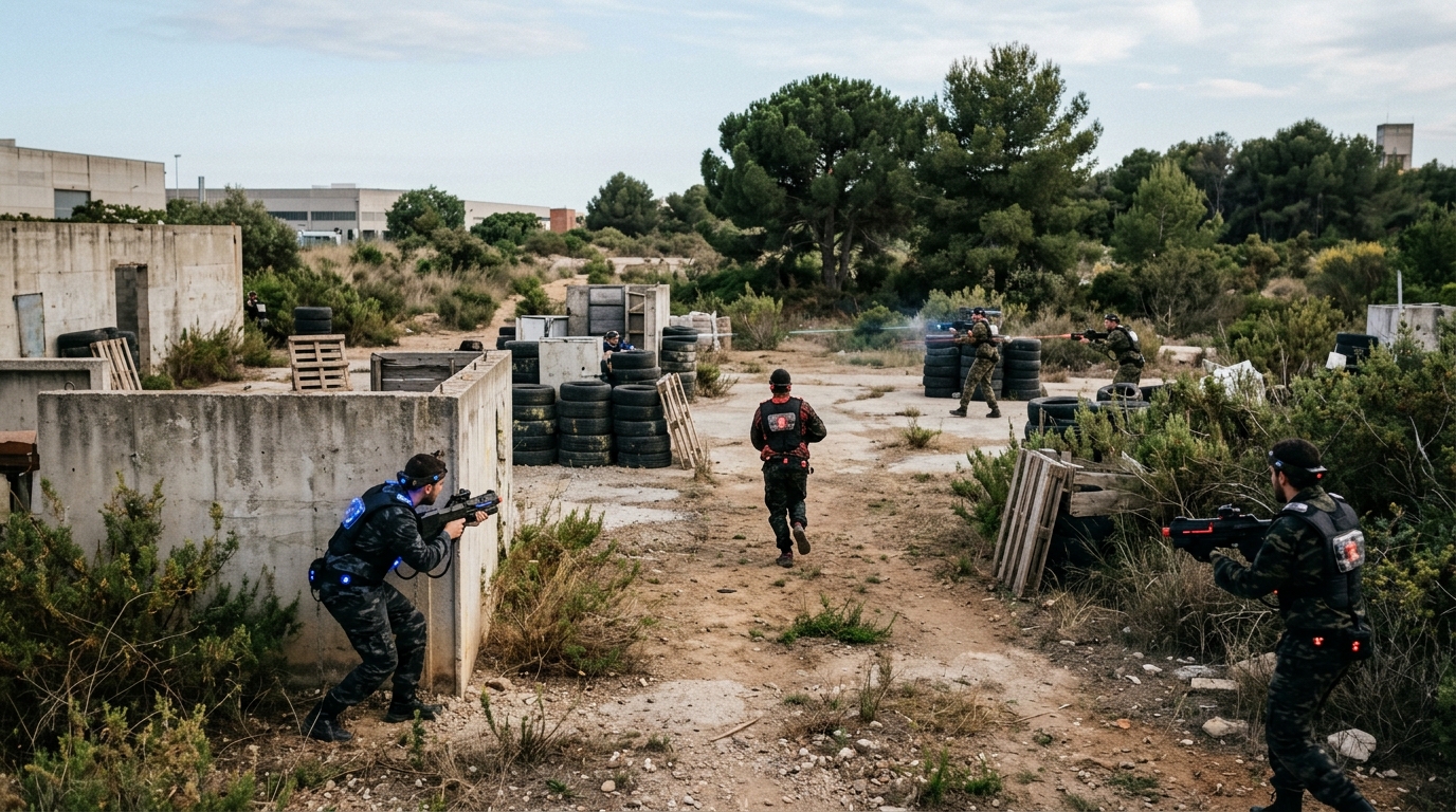 Outdoor Laser Combat XL Package in Barcelona