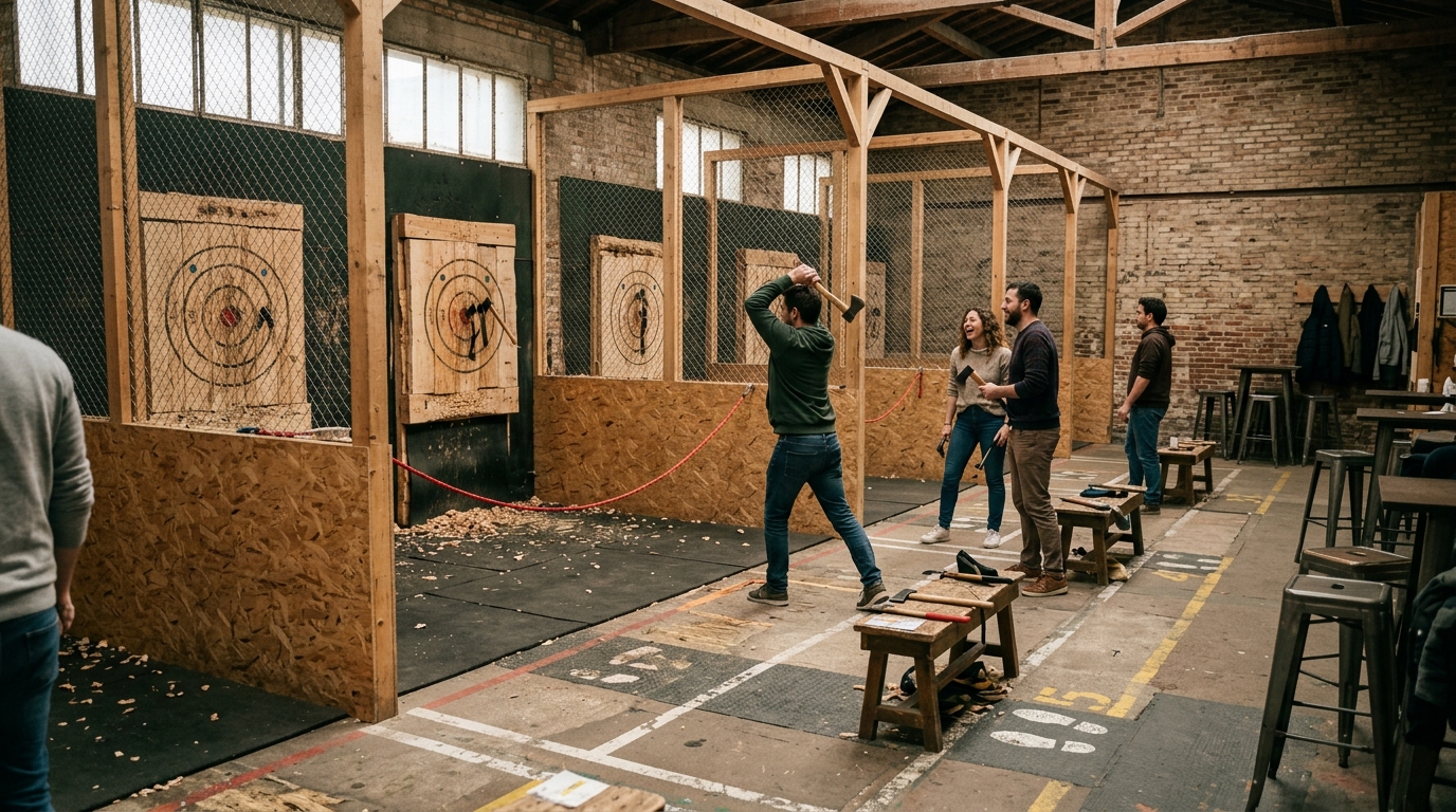 Axe Throwing Social Session Bordeaux