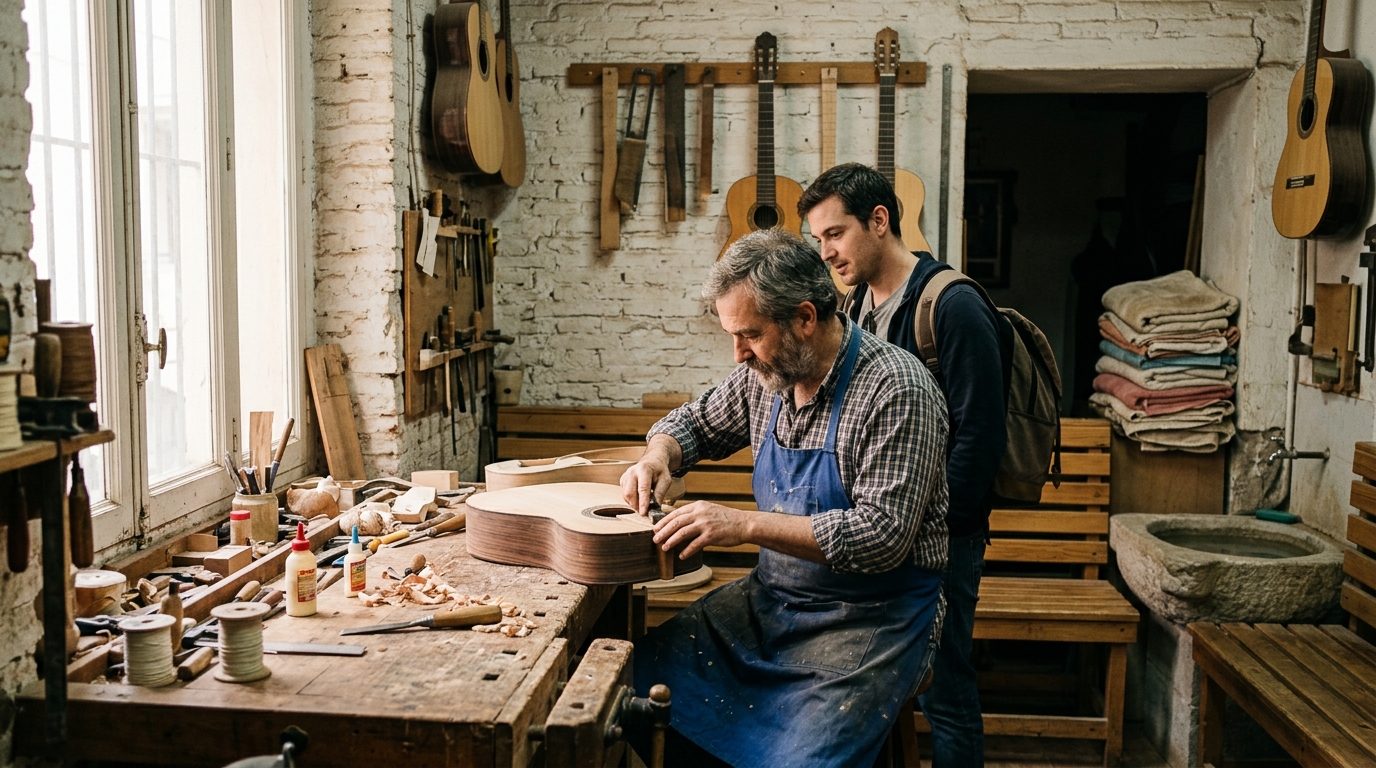 Expérience Guitare Espagnole - Atelier de Luthier & Concert Madrid