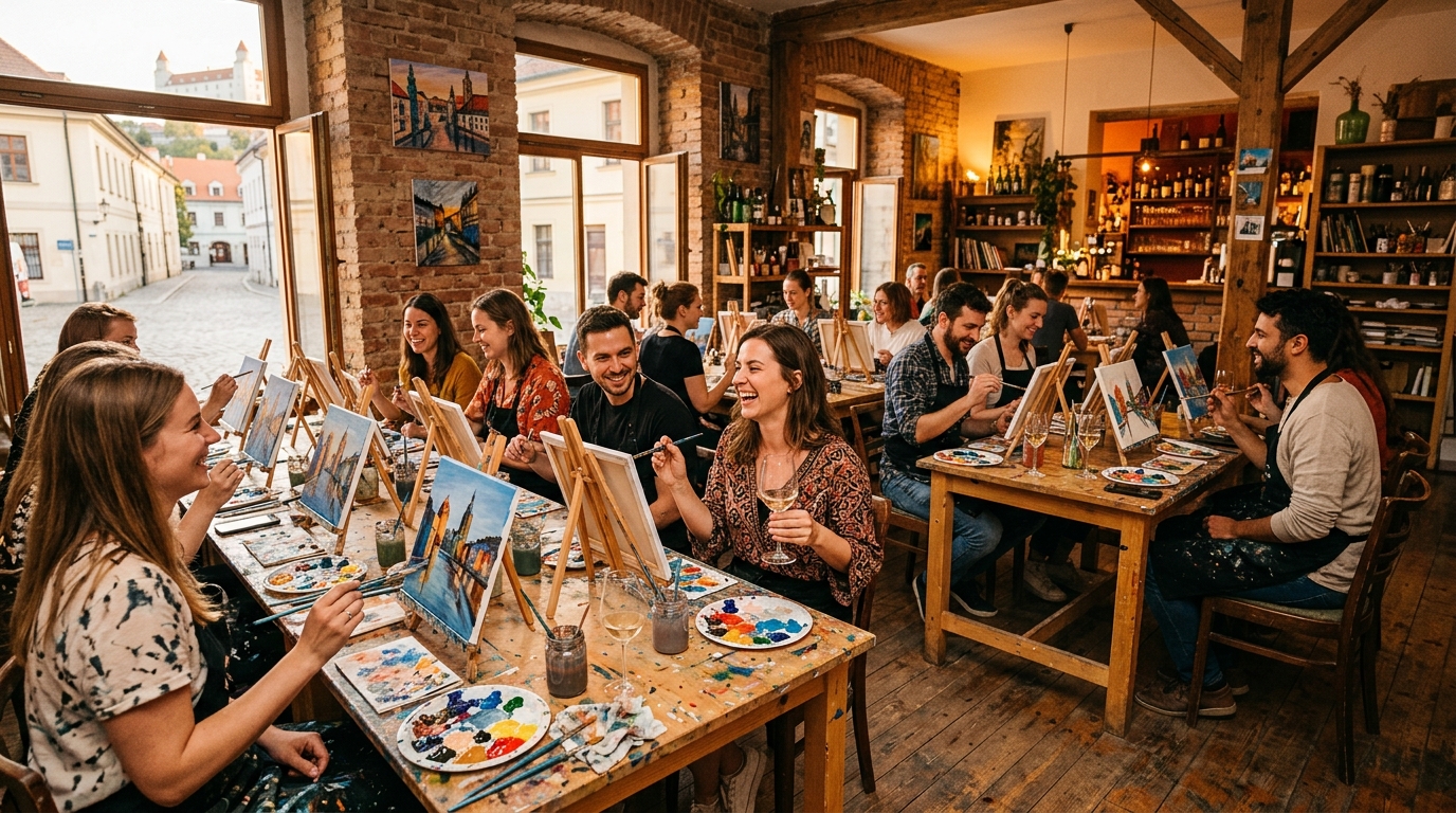Draw & Drink Painting Experience Bratislava