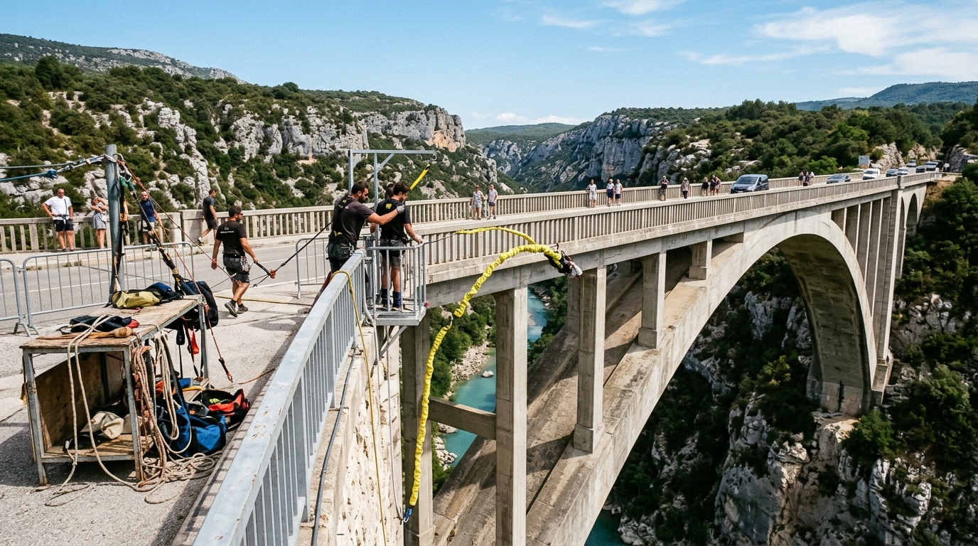 Bungee Jump at Pont de l'Artuby Nice