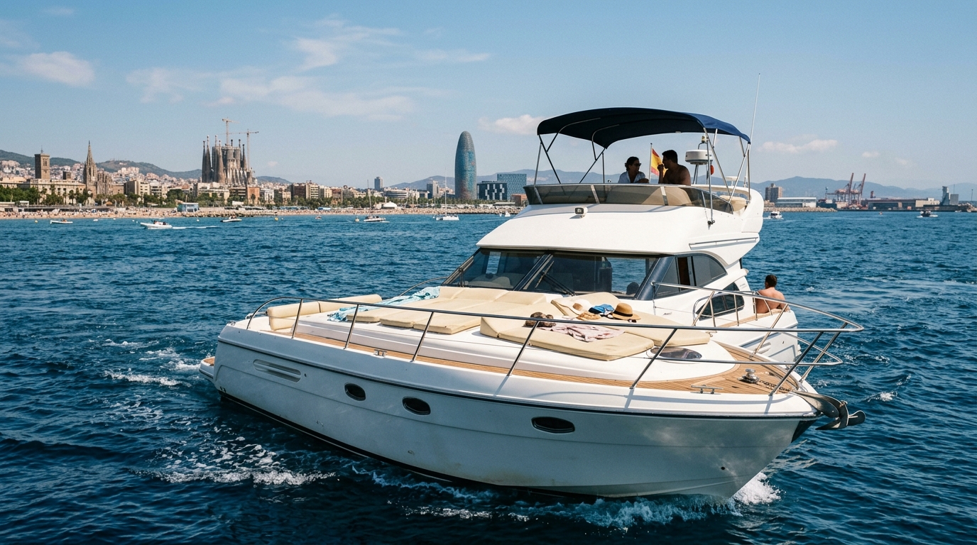 Privat båttur med Sunsoaker i Barcelona – mellanstor