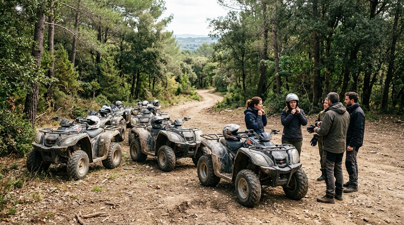 One-Hour Quad Forest Tour Nice