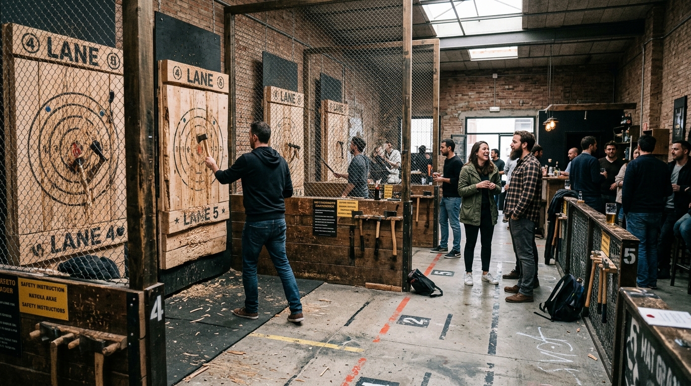 Axe Throwing Experience Gracia Barcelona