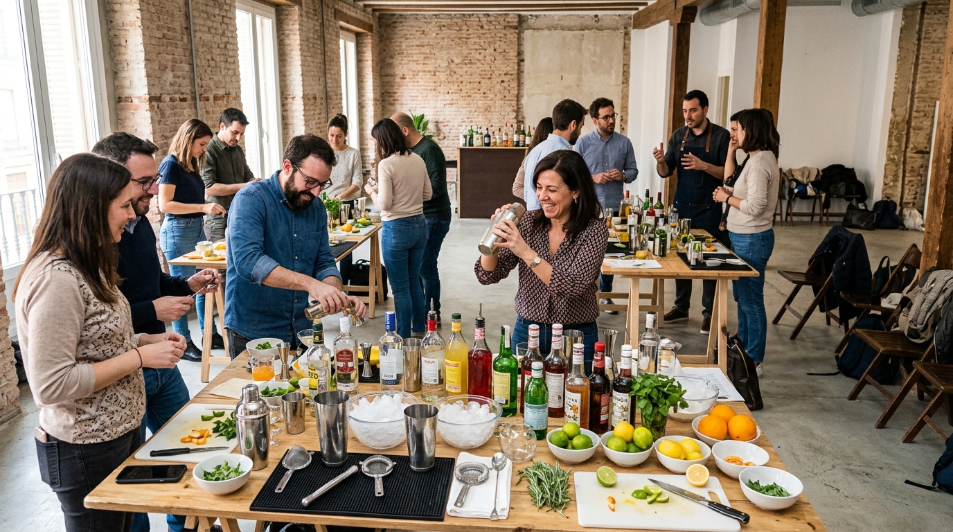 Masterclass Móvil de Cócteles y Team Building en Madrid