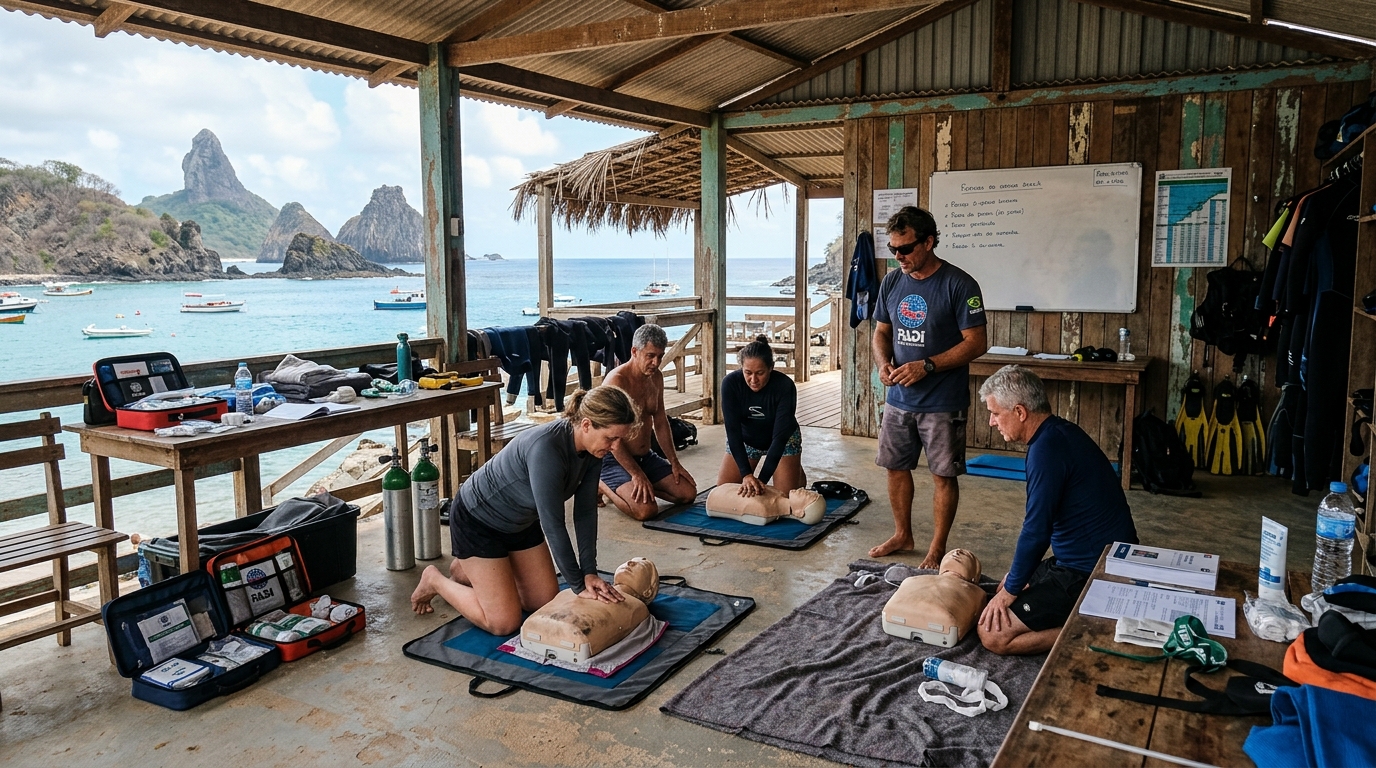 PADI First Aid Certification Fernando de Noronha