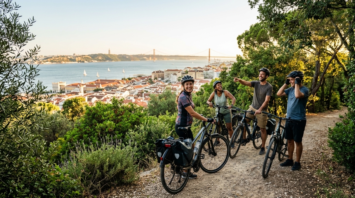Excursion à vélo à Lisbonne