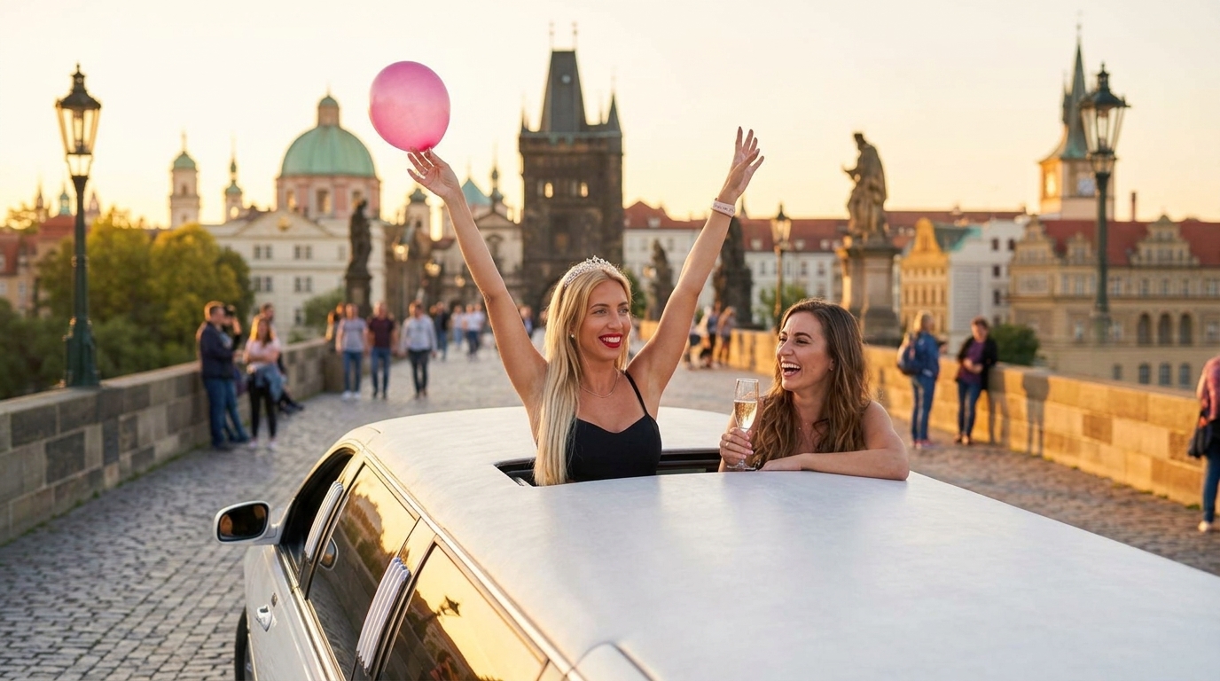 Cadillac DeVille Stretch Limousine Rental Prague