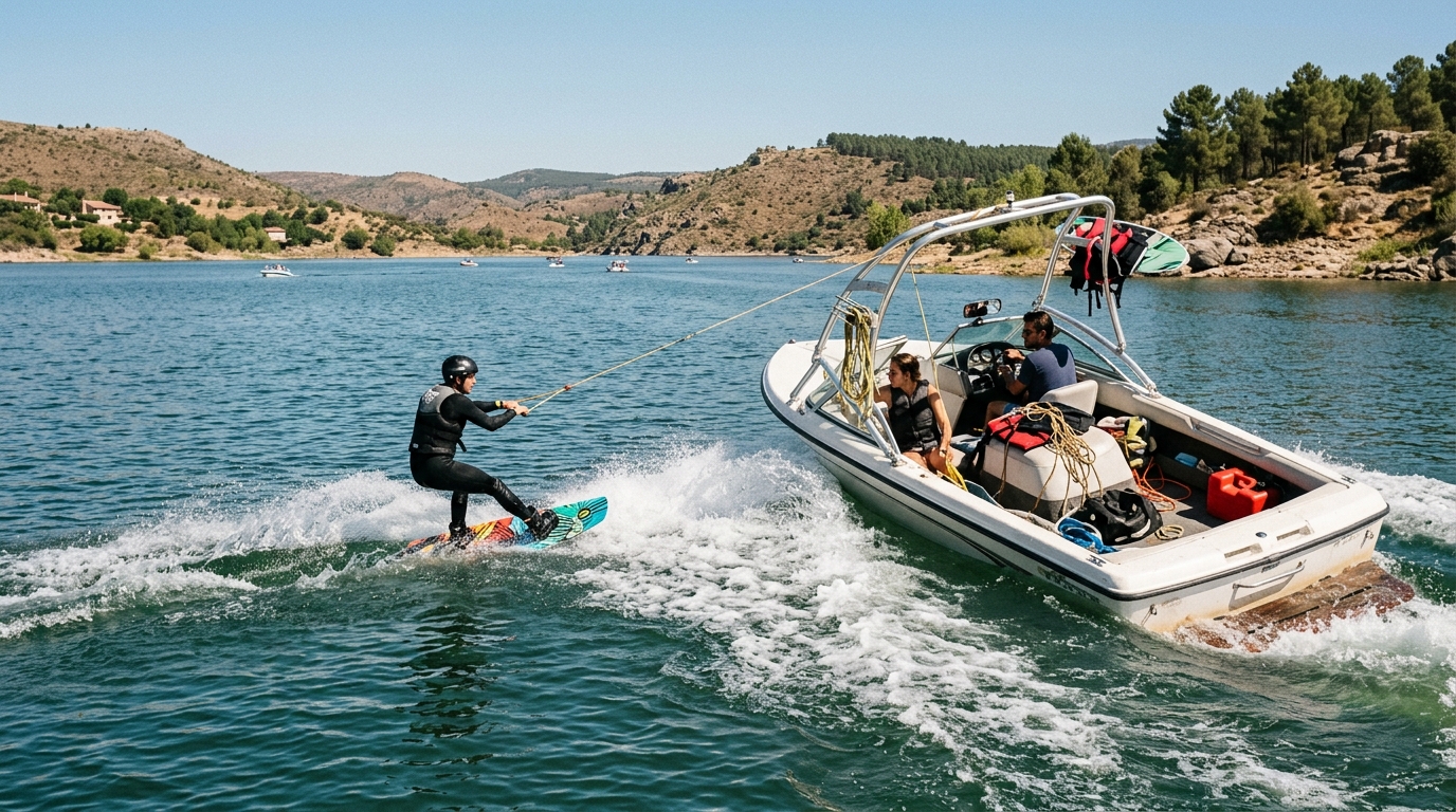 Sesión de Wakeboard en Barco - 3 Horas - Madrid