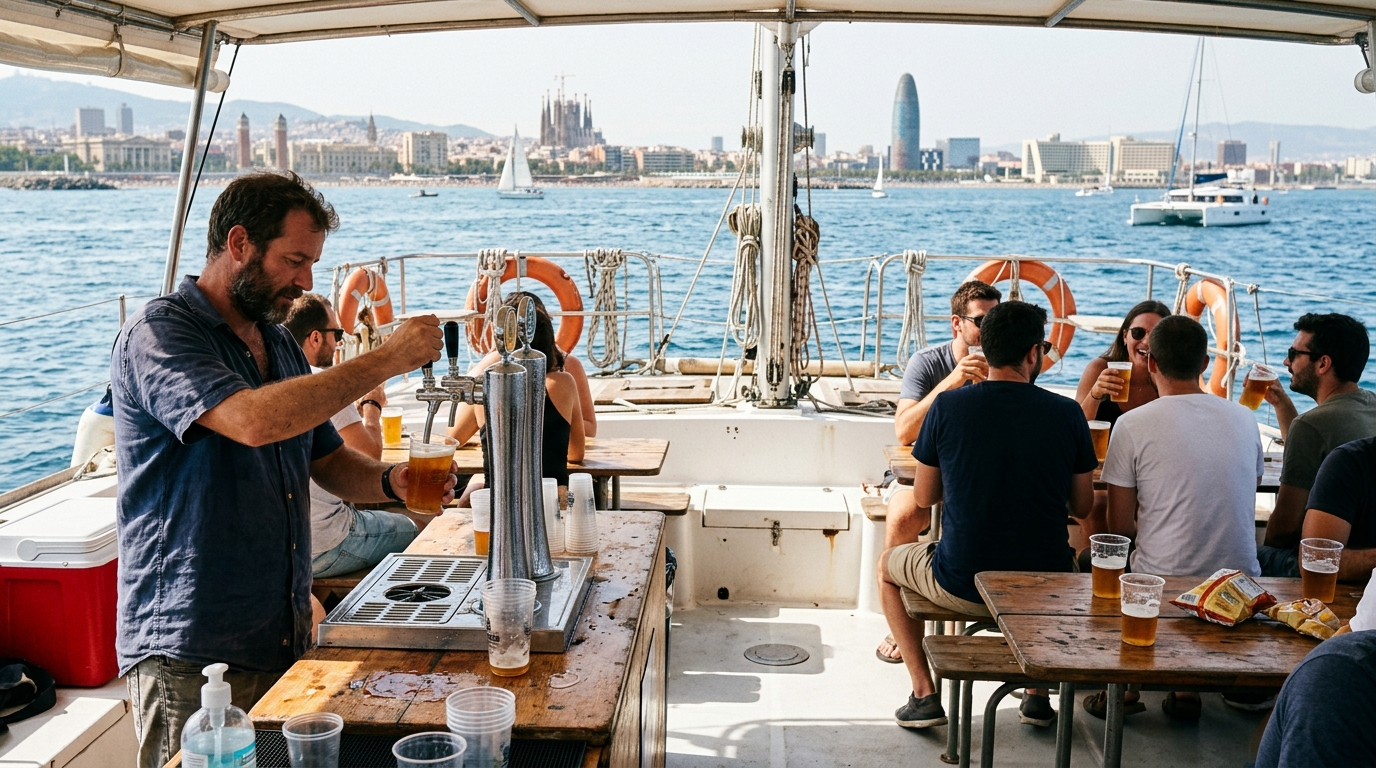 Privat Ølbådcruise Barcelona