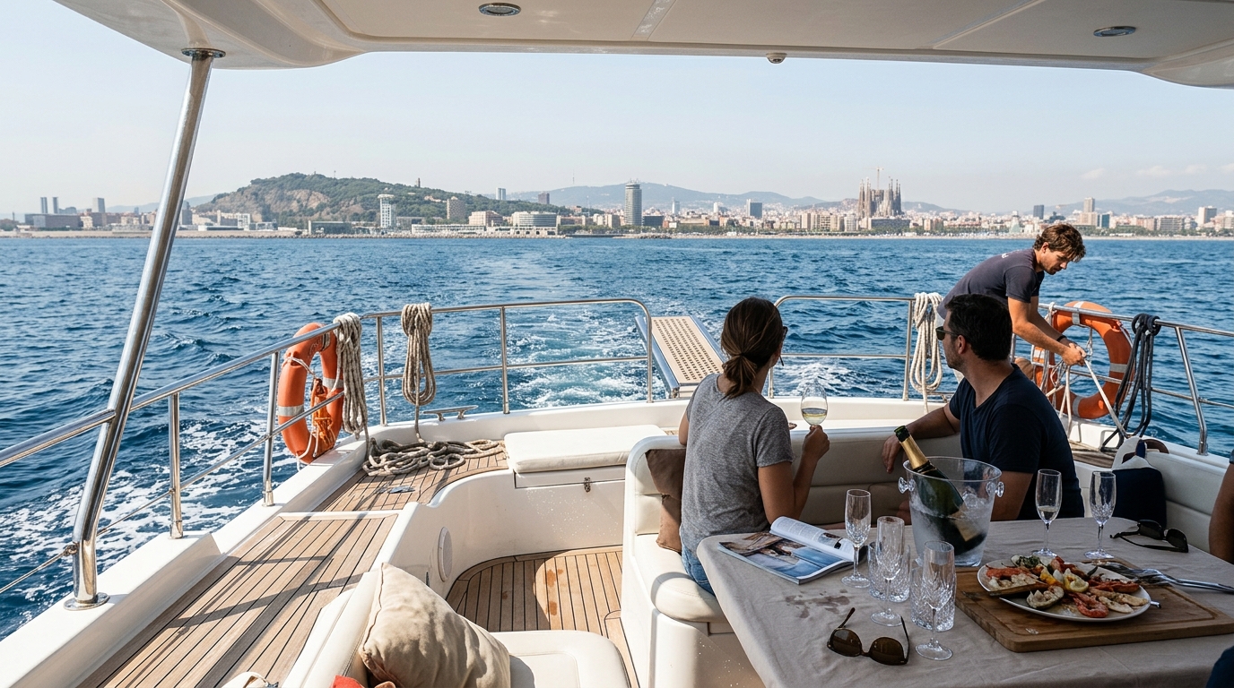 Luksus Motoryacht Charter Barcelona