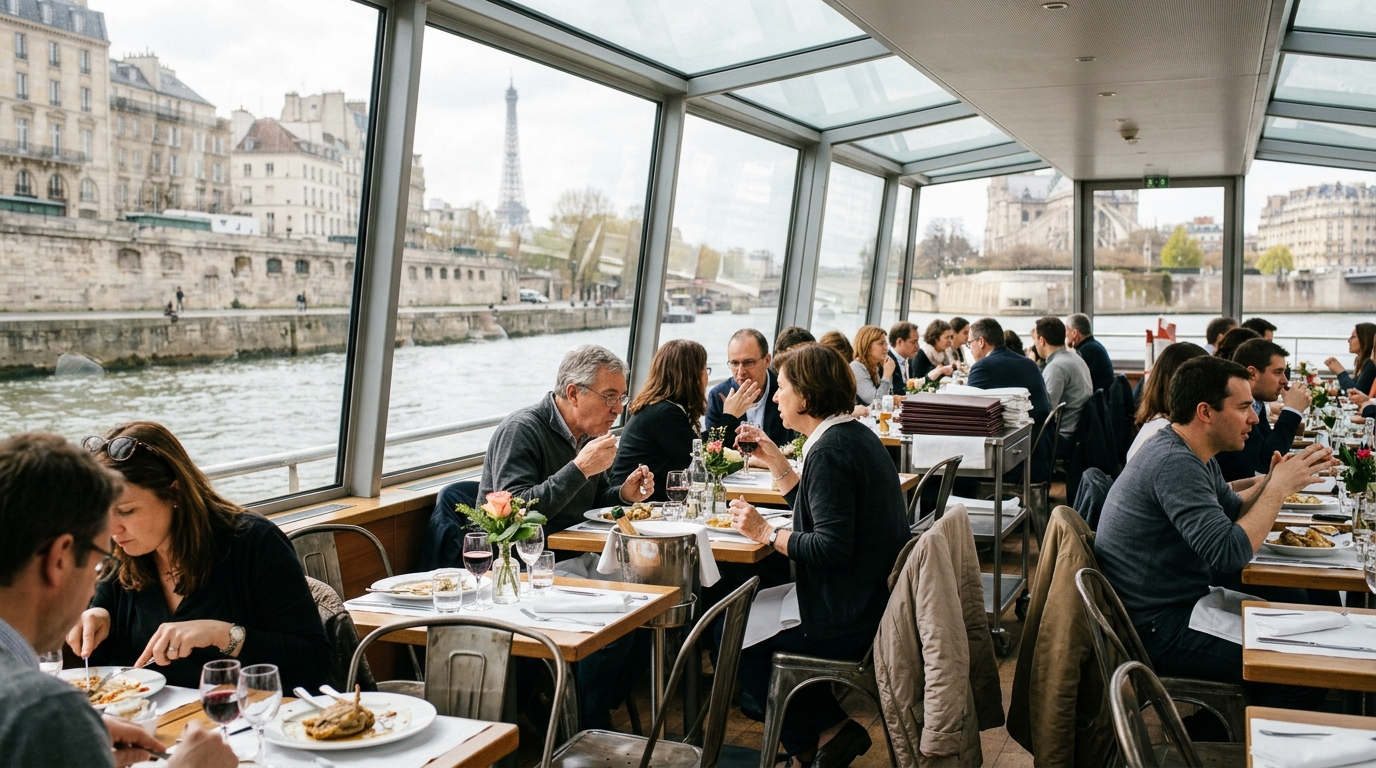 Romantic Lunch Cruise in Paris