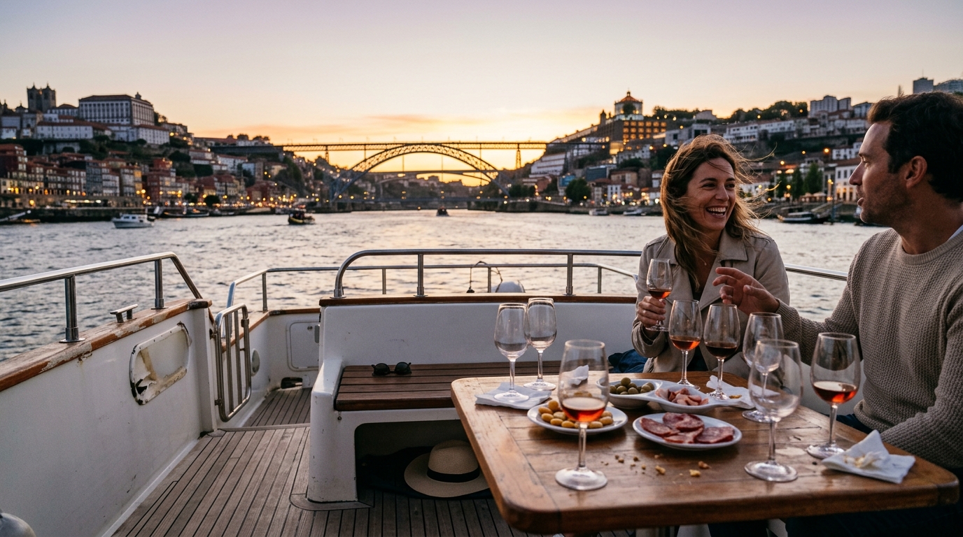 Privat solnedgangsbådtur Porto