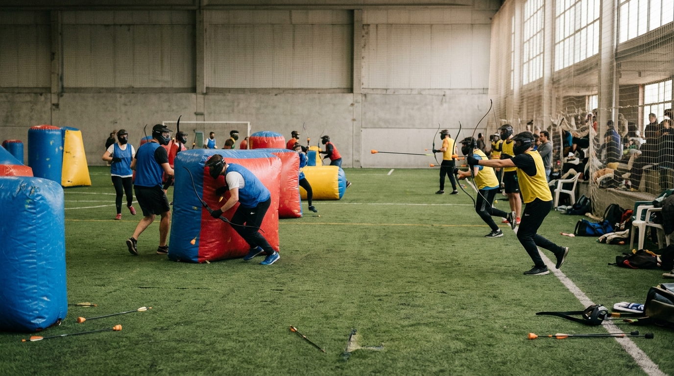 Archery Tag League ā Store grupper i Madrid