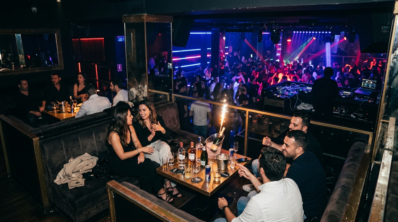 Natklub VIP Bordoplevelse Lissabon