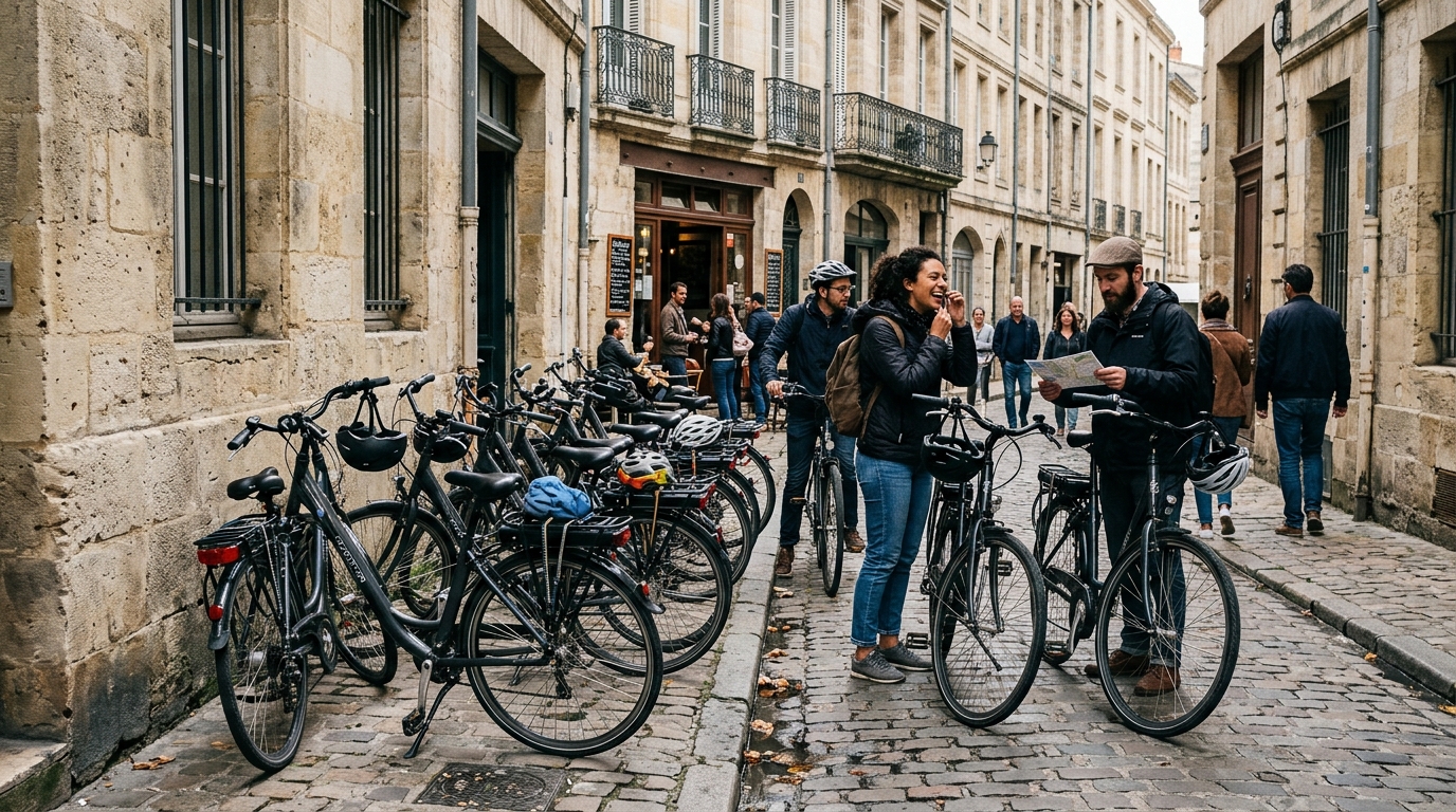 Through the Ages Guided Bike Tour Bordeaux