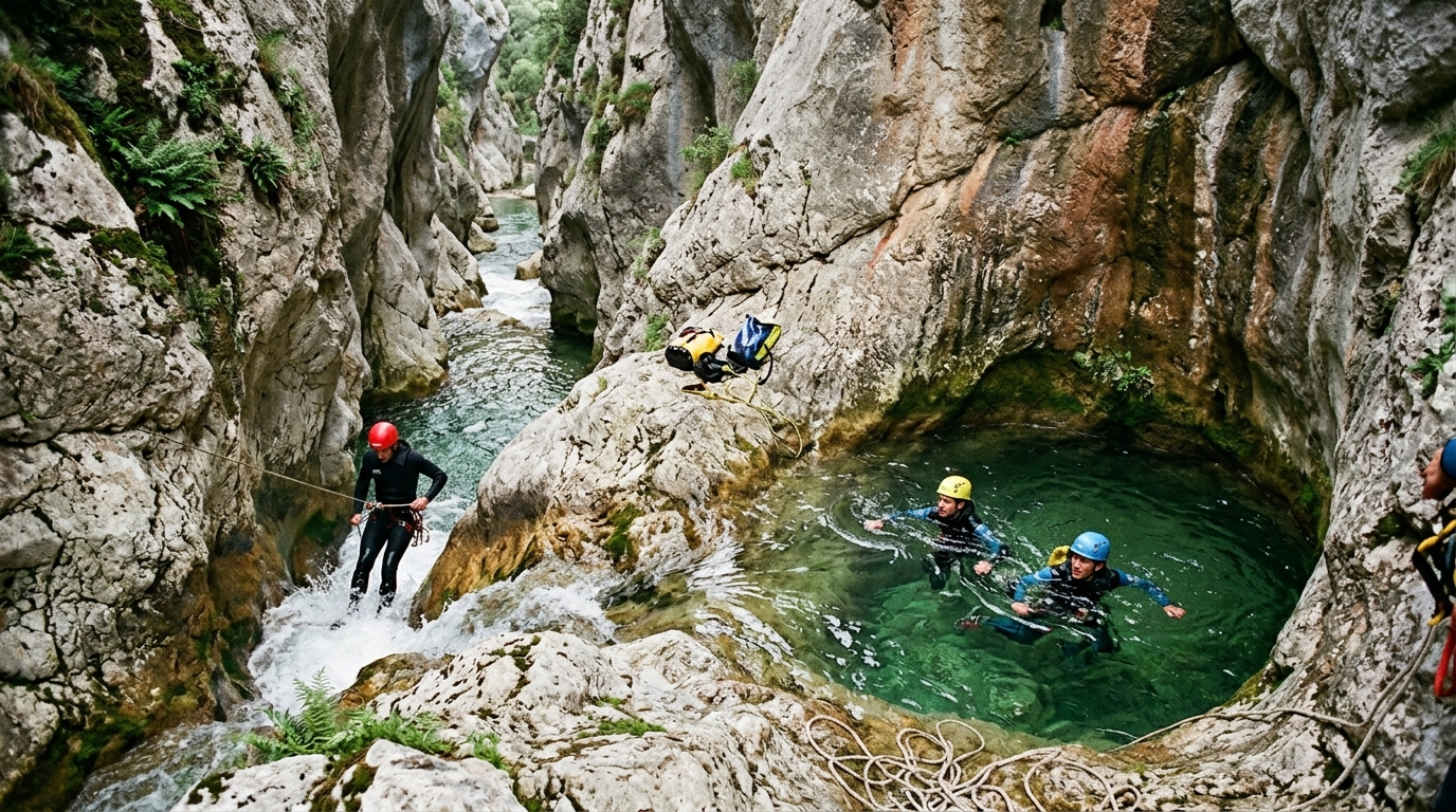 Gorges du Loup Canyoning Private Group Nice