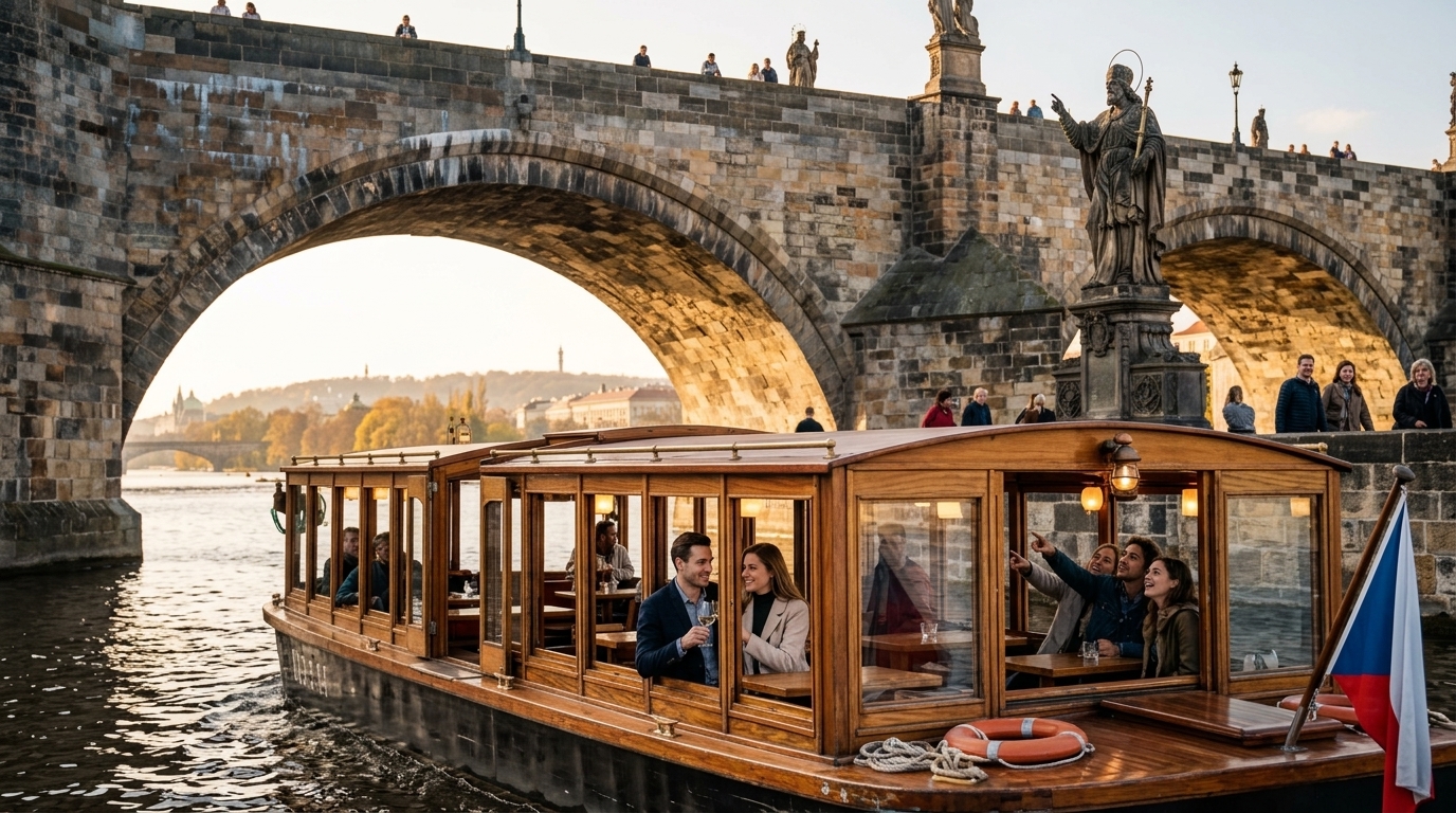 Charles Bridge Boat Cruise Prague
