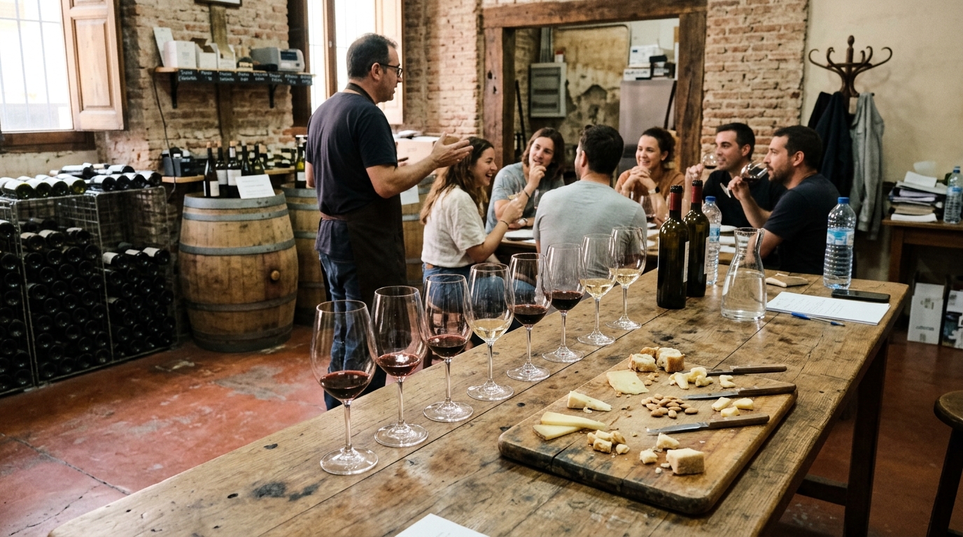Privat vinsmagning med sommelier i Madrid