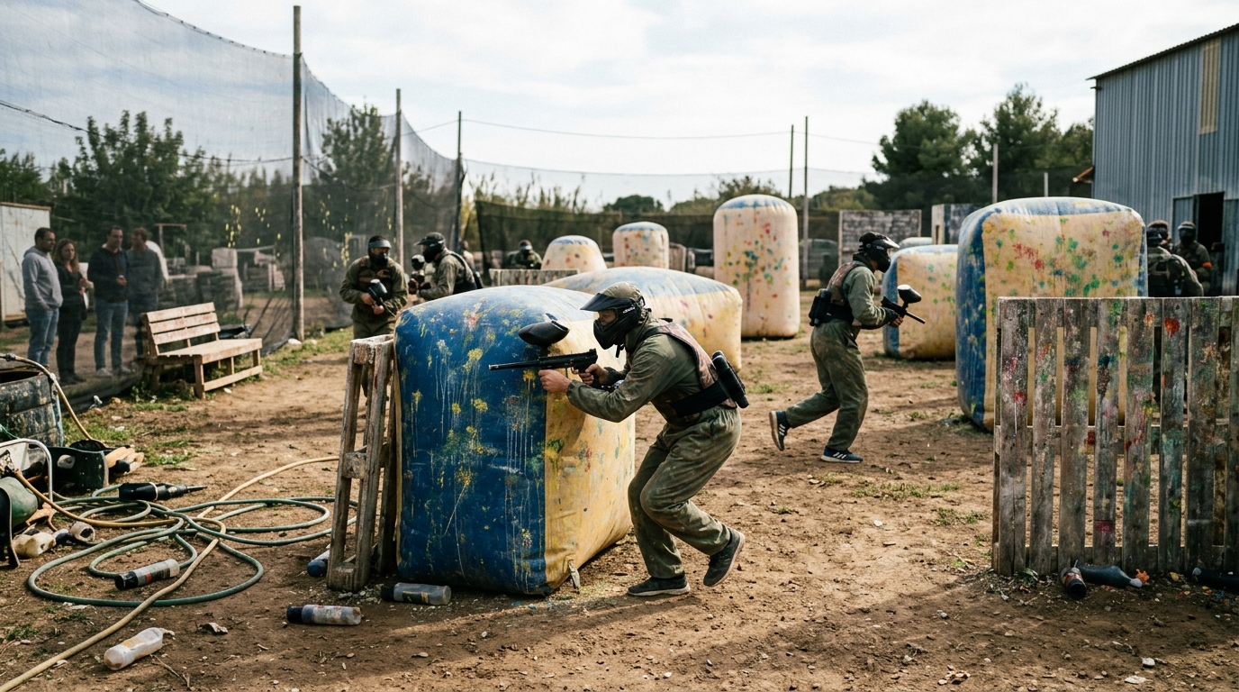 Paintball för vuxna i Barcelona