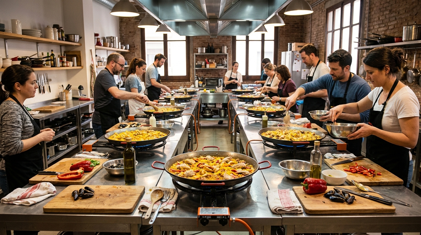 Interactive Paella Workshop Barcelona