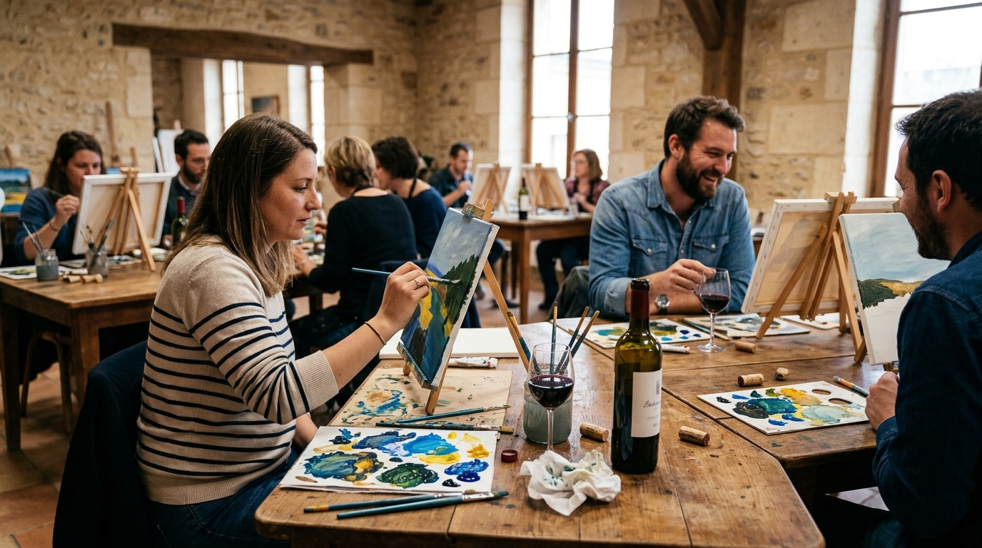 Paint & Wine Creative Evening Bordeaux
